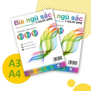 Bìa màu A4 160 gsm