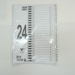 Bìa phân trang nhựa 24 chữ cái