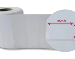 Cuộn decal nhiệt 2 tem 35x22mm x 2.000 tem R2-RC - Trắng