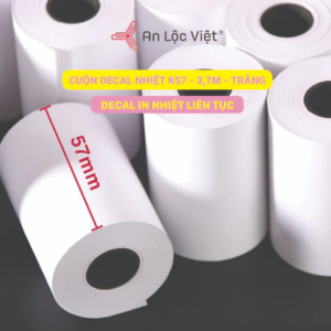 Cuộn decal nhiệt K57 - 3,7m - Trắng