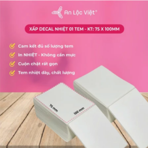 Decal nhiệt 1 tem 75 x 100 - 500 tem R2-RC