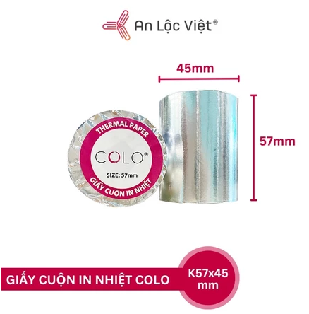 Giấy in nhiệt CoLo K57x45mm