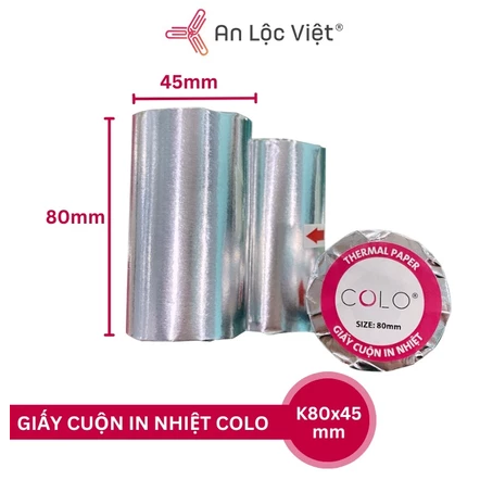 Giấy in nhiệt CoLo K80x45mm
