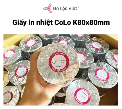 Giấy in nhiệt CoLo K80x80mm