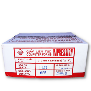 Giấy liên tục 2 liên 210x279mm