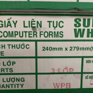 Giấy liên tục 3 liên 240x279mm - chia 2