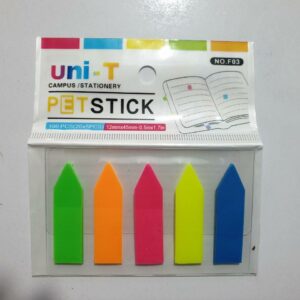 Giấy note 5 màu nhựa Uni-T