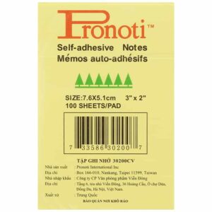 Giấy note vàng 3x2 Pronoti