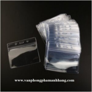 Bao thẻ nhựa dẻo loại dày ngang nắp zipper - TQ