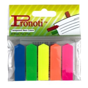 Giấy Note 5 màu mũi tên Pronoti