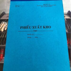 Phiếu nhập, xuất kho 1 liên giấy Pelure dày (80 tờ, 20 x 25cm)