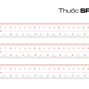 Thước kẻ dẻo 30 cm