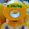 Băng dính đóng hàng siêu dính không bong mép 0.5kg và 1kg màu trong suốt vàng đục