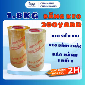 Băng keo 200yard 6 Cuộn/1 Cây, Đóng Hàng Chắc Chắn Keo Bám Dính