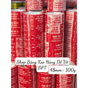 Băng keo hàng dễ vỡ, bạn nhớ quay video mở hàng, đánh giá shop 5cm-100y 1 cây 6 cuộn 1kg.