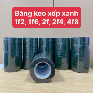 Băng keo xốp xanh 2 mặt siêu dính, chịu lực tốt