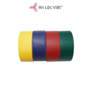 Combo gồm 2 Cuộn Băng keo simily 3,5cm 4 màu xanh dương-xanh lá-đỏ-vàng dùng để đóng gáy sách, tài liệu nhiều màu