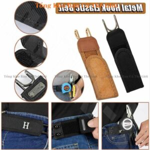 Đai lưng co giãn có khóa sắt tiện lợi, điều chỉnh dễ dàng cho cả nam và nữ - bancathegioi8386