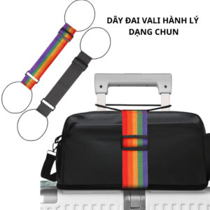 Dây đeo cố định hành lý đàn hồi co giãn, chống trượt hiệu quả