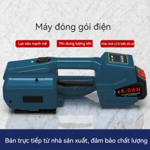 G3-Máy hàn nhiệt tự động cầm tay cho dây đai nhựa PET. Máy đóng gói tích hợp chức năng buộc và siết dây đai.