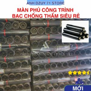 Màng Phủ Công Trình PE Bạc Chống Thấm MESHPACIFIC Rẻ Dẻo Dùng Đổ Bê Tông