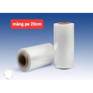 Màng bọc PE 25cm nặng 800g, màng chít. màng co quấn gói hàng