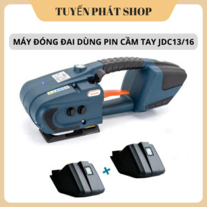Máy Đóng Đai Nhựa Cầm Tay JDC 13/16 Dùng Pin Chính Hãng