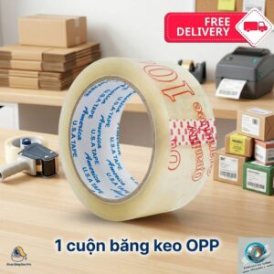 [ SALE HỦY DIỆT ] Băng Keo OPP 1.2KG -1 Cuộn - Giá Rẻ – Dán Thùng, Đóng Hàng Siêu Chắc – Loại 1