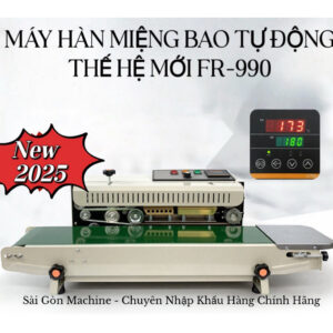 [TẶNG 2 DÂY NHIỆT] Máy Hàn Miệng Túi Liên Tục Nằm Ngang chính hãng bảo hành 12 tháng